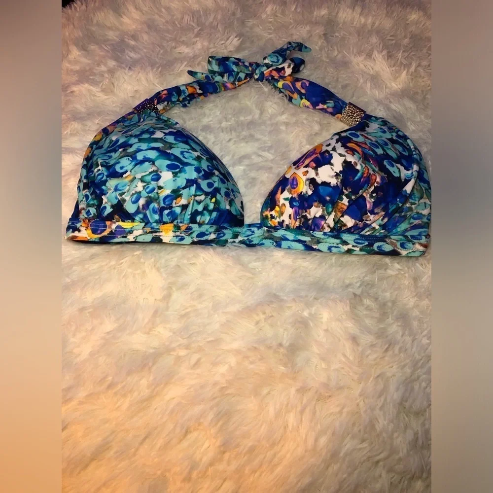 Goddess Enhancer Colorful Floral Bikini Top Multiple sizes